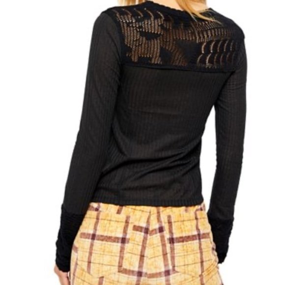 NWT Free People Black Colette Swit - Picture 2 of 5